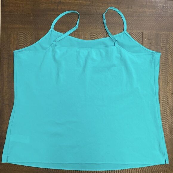 Van Heusen Turquoise Spaghetti Strap Tank Size Large - Picture 2 of 4